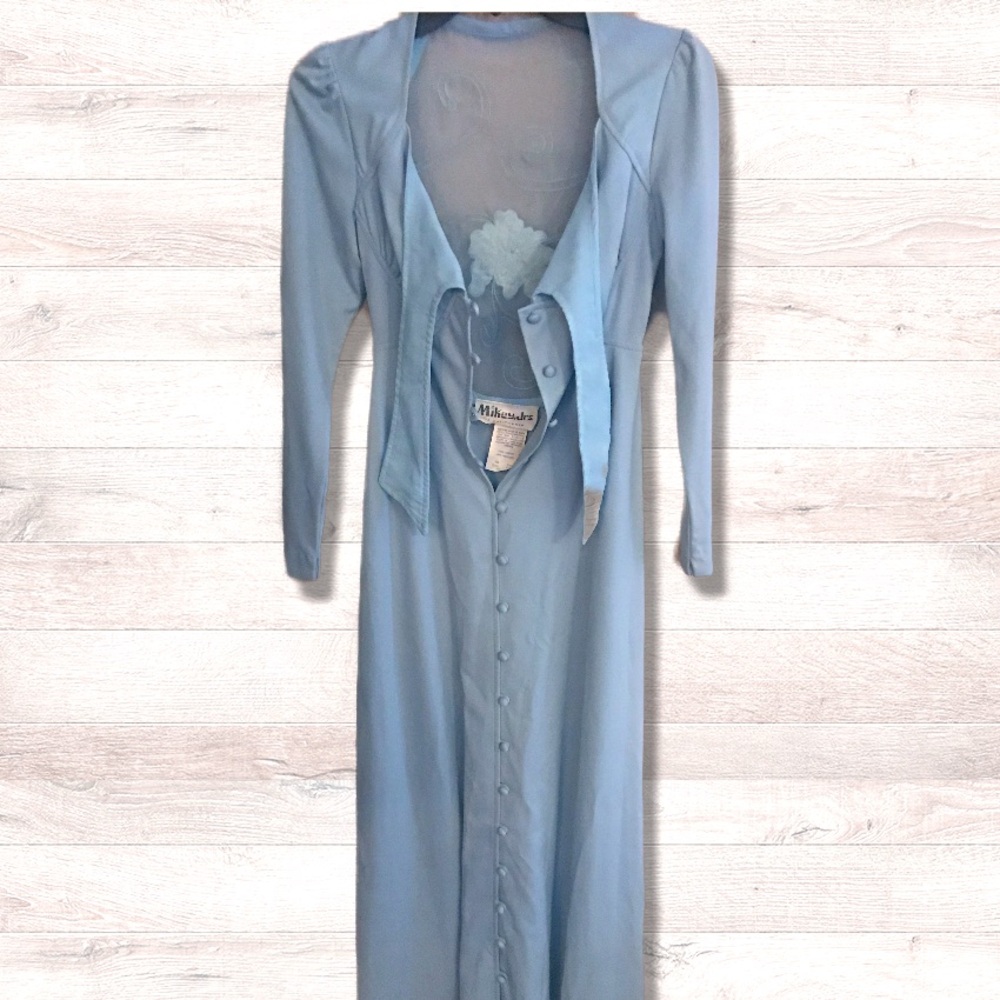 VINTAGE long sleeve hand tailored MICKEY JRS of CALIFORNIA dress